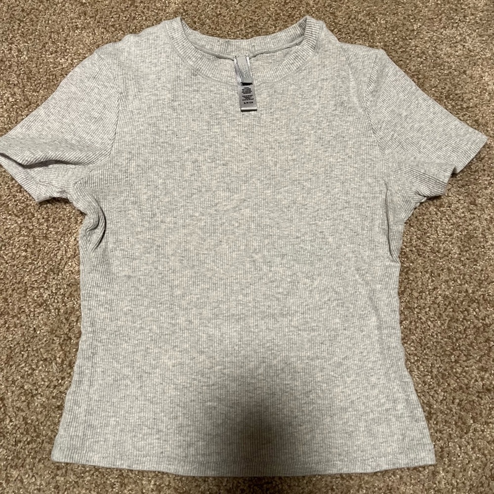 skims cotton ribbed top